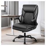 $110 ERGONOMIC FAUX LEATHER HOME OFFICE CHAIR