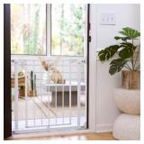 DOORWAY 37 IN. S SERIES QUAD CAM LOCK GATE IN WHIT
