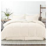 PERFORMANCE 8-PIECE IVORY QUEEN COMFORTER SET