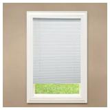 WHITE CORDLESS ENHANCED ROOM DARKENING VINYL BLIND