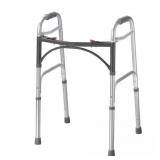DELUXE 2-BUTTON FOLDING WALKER