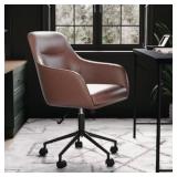 $159 MARTHA STEWART RAYNA UPHOLSTERED SWIVEL OFFIC