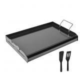CARBON STEEL GRIDDLE, PORTABLE FAMILY COOKWARE WIT