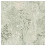 ORGANICS SAGE NON-WOVEN PAPER REMOVABLE WALLPAPER