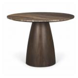 $1361 ALLYSON WHITE MARBLE AND MEDIUM BROWN 42" DI