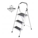 GORILLA LADDERS 3-STEP STEEL LIGHTWEIGHT STEP STOO