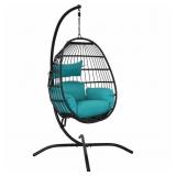 $249 SUNNYDAZE DALIA OUTDOOR HANGING EGG CHAIR WIT