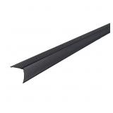1-1/8 IN. X 36 IN. MATTE BLACK ALUMINUM FLUTED STA