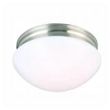 9 IN. BRUSHED NICKEL LED FLUSH MOUNT