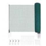 TEMPORARY FENCE WITH POSTS, 98.4 FT. L X 36 IN. H