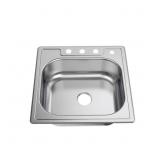 GLACIER BAY 25 IN. DROP-IN SINGLE BOWL 22 GAUGE ST