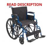 $162 BLUE STREAK WHEELCHAIR WITH FLIP BACK DESK AR