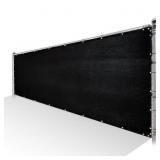 5 FT. X 12 FT. BLACK PRIVACY FENCE SCREEN HDPE MES