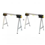 32 IN. METAL FOLDING SAWHORSE (2 PACK)