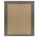 HAMPTON BAY BLACK/BEIGE TEXTURE BORDER 5 FT. X 7 F