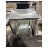 27" ROLLING STAINLESS STEEL PREP STATION