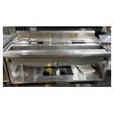 78" STAINLESS STEEL COMMERCIAL PREPARATION COUNTER