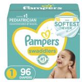 SWADDLERS SIZE-1 SUPER (1-SIZE/96-COUNT)