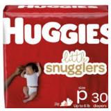 PK/30 - HUGGIES LITTLE SNUGGLERS BABY DIAPERS, SIZ
