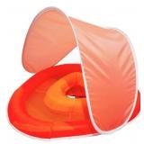 SUNNY DAYS BABY FLOAT - RED/ORANGE/PINK: POOL LOUN