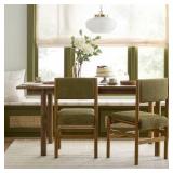 $130 DOWEL LEG UPHOLSTERED ARMLESS DINING CHAIR -