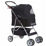 FDW PET STROLLER CAT DOG CAGE STROLLER TRAVEL FOLD