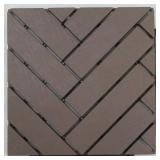 HERRINGBONE PATTERN 12 IN. X 12 IN. PLASTIC DECK T