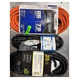 1 LOT OF (3) ASSORTED EXTENSION CORDS