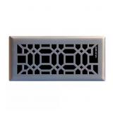 ORIENTAL 4 IN. X 10 IN. STEEL FLOOR REGISTER IN BR