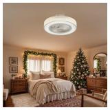 20 IN. LED INDOOR WHITE DIMMABLE MATTE MODERN CAGE