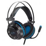 GAMING BLACK WIRED BUILT IN MICROPHONE AND LED LIG