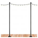 $120 TWO 10 FT. PREMIUM STRING LIGHT POLES FOR DEC