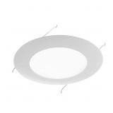 6 IN. WHITE RECESSED FLAT ALBALITE METAL SHOWER TR