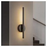 BRANDON CONTEMPORARY 17.7 IN. H 1-LIGHT MATTE BLAC