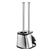 STAINLESS STEEL TOILET PLUNGER AND BOWL BRUSH COMB