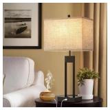 $108 25.5 IN. BLACK NIGHTSTAND TABLE LAMPS (SET OF
