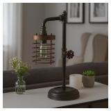18 IN. BROWN METAL LANTERN TRADITIONAL PIPE BO TAB