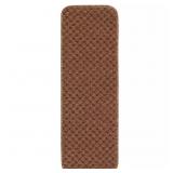 WAFFLE BEIGE 26 IN. X 8.5 IN. NON-SLIP RUBBER BACK