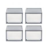 IRIS 11.88 IN. W X 8.13 IN. H GRAY STACKABLE STORA