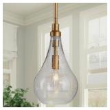$118 MODERN ISLAND PENDANT LIGHT, IROS 1-LIGHT BRA