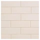 ANTIQUE WHITE 4 IN. X 12 IN. GLOSSY CERAMIC SUBWAY