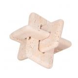 $112 TAN 7 IN. X 7 IN. TRAVERTINE SQUARED KNOT SCU