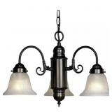 MARTI 3-LIGHT ANTIQUE BRONZE INTERIOR CHANDELIER