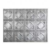 1 LOT OF 5-18.25 IN. X 24.25 IN. CROSSHATCH SILVER