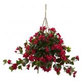 ARTIFICIAL BOUGAINVILLEA HANGING BASKET