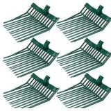 LASNTEN 6 PACK MANURE FORK REPLACEMENT HEADS, HORS