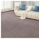 16-PACK 20"X20" CARPET TILES, NON-ADHESIVE SOFT PA
