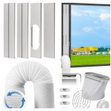 PORTABLE AC WINDOW VENT KIT, ADJUSTABLE VERTICAL/H