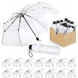 AODAER CLEAR WEDDING BUBBLE UMBRELLAS 40 INCH FOLD