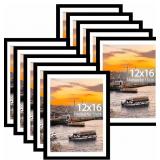 JCJMY 10 PACK 12X16 PICTURE FRAME WITH 11X14 MAT,